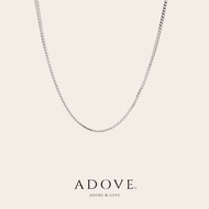 Curb Chain Necklace with 990 Fine Silver