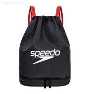 Speedo Speedo กระเป๋ากันน้ำแบบแยกแห้งและเปียกใหม่กระเป๋าหูรูดกระเป๋าเป้สำหรับกระเป๋ากันน้ำกระเป๋าเก็บของผู้ชายและผู้หญิง