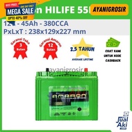 Amaron HILIFE 55B24R 12V 45AH NS60 - GOJEK GRAB ONLY BY AYANI WHOLESALE!!