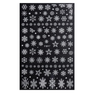 Snowflake Christmas White Adhesive Sticker 3D Christmas Glitter Trail Classic For Women Girls Holida