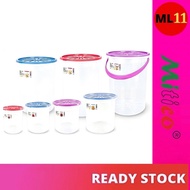 MITICO Round Container Storage Container With Handle / Without Handle (4L - 27L) M932 M-936 M-937 M-