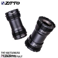 LEMONTRETULT Threaded Bottom Bracket, 24mm Crankset DUB 30mm T47 Bottom Bracket, Durable 68mm 73mm S