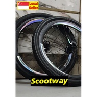 20" inch Shimano Bicycle Rim Sticker