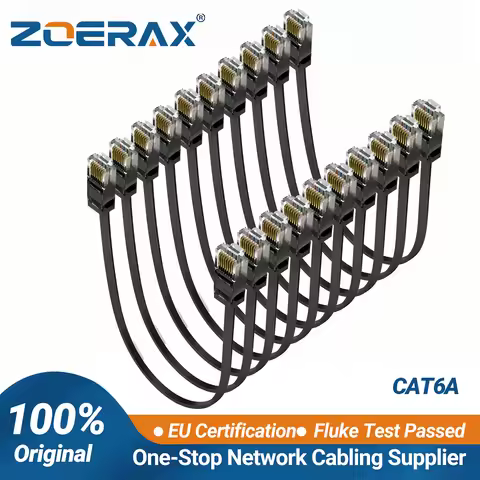 ZoeRax Cat6 Cat5e Ethernet Patch Cable 0.5/1/2/4/6 FT Slim Patch Cable Gigabit Cat6 Network Cable fo