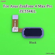 Davitu Electrical Equipments Supplies - cltgxdd For Asus ZenFone 4 Max Pro ZC554KL Fingerprint Sensor Scanner Connector Touch ID Home Button Return Flex Cable - (Color: Black)