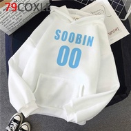 Korean Style Kpop TXT Casual White Hoodie Sweater Hoodies & Sweatshirts Cool Plus Size