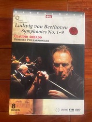 原6400 世紀典藏 影音極品 貝多芬 1~9號交響曲全集 8DVD 阿巴多指揮 柏林愛樂管弦樂團