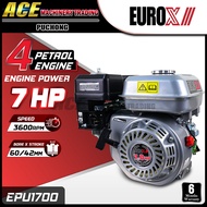 [ EUROX ] EPU1700/EPU1701 ENGINE Gasoline 7.0HP Petrol Engine 19mm - Thread Type / Pin Type