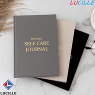 LUCILLE Gratitude Journal, A5 Cloth Cover Five-minute Journal, Watercolor Cloth Gratitude Diary Wear