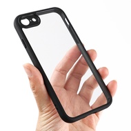 Fashion Transparent Casing for iPhone 7 / 8 Shockproof Case for iPhone7 Clear Hard PC Back Cover Soft TPU Edges for iPhone8