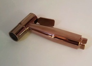 Rose gold handheld bidet spray stainless steel Douche kit toilet bidet Shattaf copper valve nozzle kit shower head