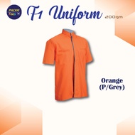CORPORATE UNIFORM ORANGE 65% POLYESTER/35% VISCOSE COLLAR SHORT SLEEVE F11807 OREN SPORT F118 MENS C