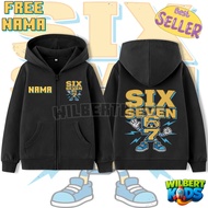 2026 SIX SEVEN 67 Stealth T-Shirt AROT BRAIN Children's Zip-Up Hoodie Free Name Soft Material Age 4-