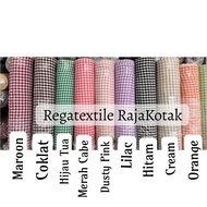 {0.5 M} Kain Kotak Ukuran 1 Cm Harga per setengah meter //Lebar 150 Cm // Kotak Kotak// Kain Bahan G