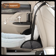 [8C11] Foldable Car Travel Foot Mat Adjustable Rest Foot Pad Leg Hammo Cushion for Road Trip Comfort