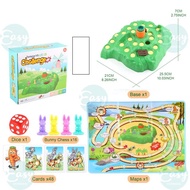 TOYSSAFARI Tortoise vs Bunny Challenge 2 in1 Rabbit Trap Boards Game Toy Puzzle Interactive Early Le