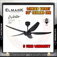 Elmark 56" Winter Vifast ABS Blades 9 Speed Remote Control Ceiling Fan Kipas Siling 5 Bilah Angi