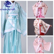 CRUNCHCRAFT​ Chinese Ancient Dress, Stage Costumes Performance Cosplay Dress Chinese Hanfu Skirt, Fl