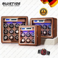 BLUETIDE【Key lock】Watch Winder Box Automatic 2/6/8/12 slot Watch box storage Touch Screen Built watc