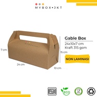 Gable Box Hampers Souvenir Gift Pack Snack 24x10x7 NON LAMINASI