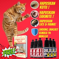 PROMO HQ AIDILFITRI 😻Ubat Kutu Kucing, Telur Kutu, Earmite & Parasite Meow😻 🔴KilFlea Combo🔵 - Kesan 