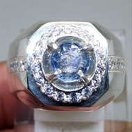 Cincin Permata Safir Srilanka Blue Sapphire Ceylon Asli