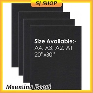 [Large Size 5pcs] Mounting Board | Modeling Board | Black Board White Board | Student Board | Hitam 