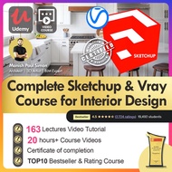 [Video Course] The Complete Sketchup & Vray Course for Interior Design【Best Seller Course】