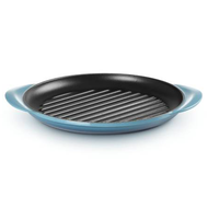 LE CREUSET 雙耳圓鐵烤盤 水手藍 1個 25cm