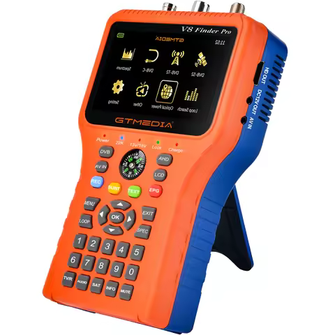 GTMEDIA V8 Finder Pro 2 Satellite Signal Meter DVB-S2X DVB-T2 DVB-C Combo HD Finder Spectrum Analyze