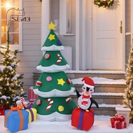 Inflatables Christmas Tree Inflatable 5.9ft Lighted Holiday Party Blow Up Outdoor Decorations EU EU 