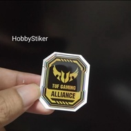 TUF Gaming tuft embossed emblem sticker for pc laptop