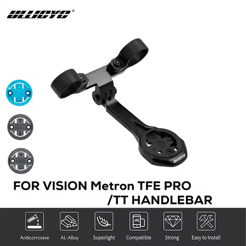 ULLICYC for Vision TFE Metron Pro Triathlon TT Handlebar Aluminium Alloy Computer Mount for GOPRO Ga