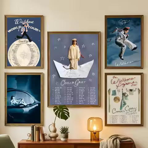 Singer Conan Gray Wishbone Poster For Bedroom Gamer Room Decor Restaurant Wall Trendy Aesthetic Gift