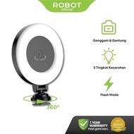 lampu Beauty Fill Light ROBOT RFL02 Black With Three Mode and Brightness