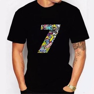 NUMBER 7 T-SHIRT, ADULT MEN'S T-SHIRT, COMFORTABLE TO WEAR