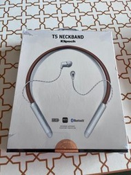 代售-全新-【美國Klipsch】T5 Neckband真皮頸掛式藍牙耳機