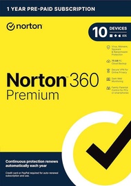 *Physical* Norton 360 Premium 5 Device or 10 Device