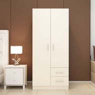 Simple assembly of solid wood board combination wardrobe wardrobe rental room cabinet IKEA hanger 2 doors 3 doors children's cabinet
