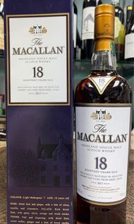 Macallan 18, 2017. Sherry oak