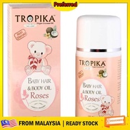 minyak oi 油 🔥Ready Stock🔥 Tropika Minyak Bayi Sweet Roses 100ml Baby Hair & Body Oil
