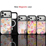 Pink Love Butterbear Casetify Mirror Magnetic Phone Case Suitable for iP17ProMax iP17Air Compatible 