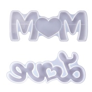 Large Mom Love Letter Pendant Resin Mold  Mother 's Day Love Sign Word Mold Silicone Mold Epoxy Resin Molds Craft Tool