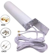 3G 4G Barrel Outdoor Antenna Dual SMA/TS9/CRC9 Router External Antenna 5m 10m