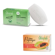 Shurah Sabun Soap Whitening 90g ( Susu Kambing, Papaya )