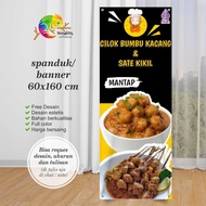 Cetak Spanduk Banner Cilok Bumbu Kacang Dan Sate Kikil
