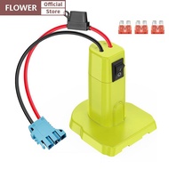 FOF Power Wheels Adapter For Ryobi 18V Battery With Fuse Switch DIY Battery Adapter Connector For Ry