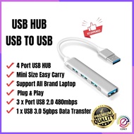 EZNET USB Hub USB Port Extension 3.0 Type C To USB Adapter 3.0 2.0 4 Port Splitter For Laptop Comput