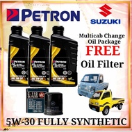 Suzuki Multicab Change Oil Set, Petron 5W-30 Fully Synthetic Engine Oil