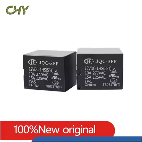 5pcs Industrial electronic circuit board DIY Jqc / hf-3ff-5 005 009 12 012 24 024 VDC - 1zs 1hs rela